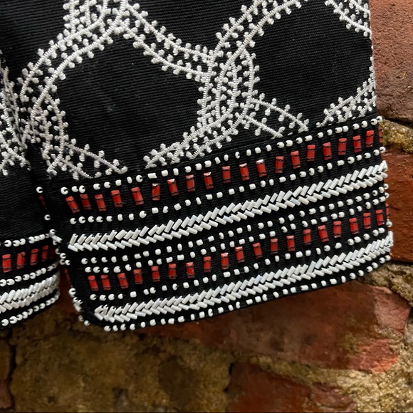 NWT L’AGENCE Crop Jacket Embroidered & Beaded Chain Pattern Size Small - Picture 5 of 5